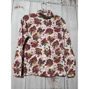 Vintage Christmas Turtleneck Ladies Medium Bows Jingle Bells Holiday Festive